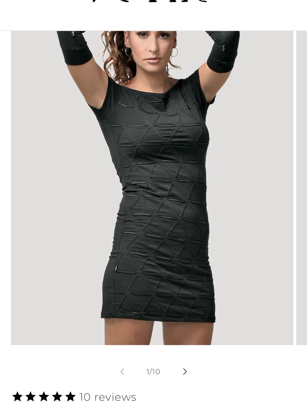 Psylo Fashion Tangled Short Sleeves Mini Dress